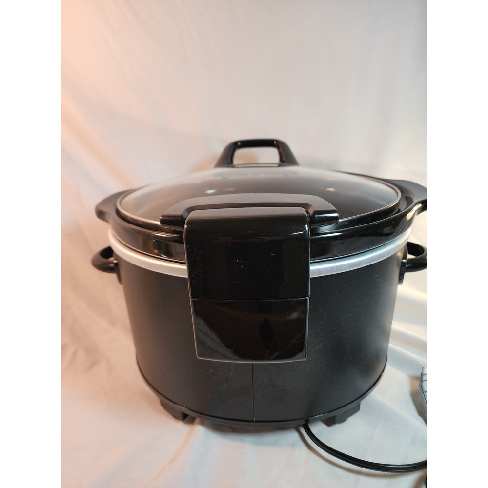 Crock-Pot The Original Slow Cooker Black Programmable Oval Hinged Lid 4-10 Hr - Picture 6 of 9